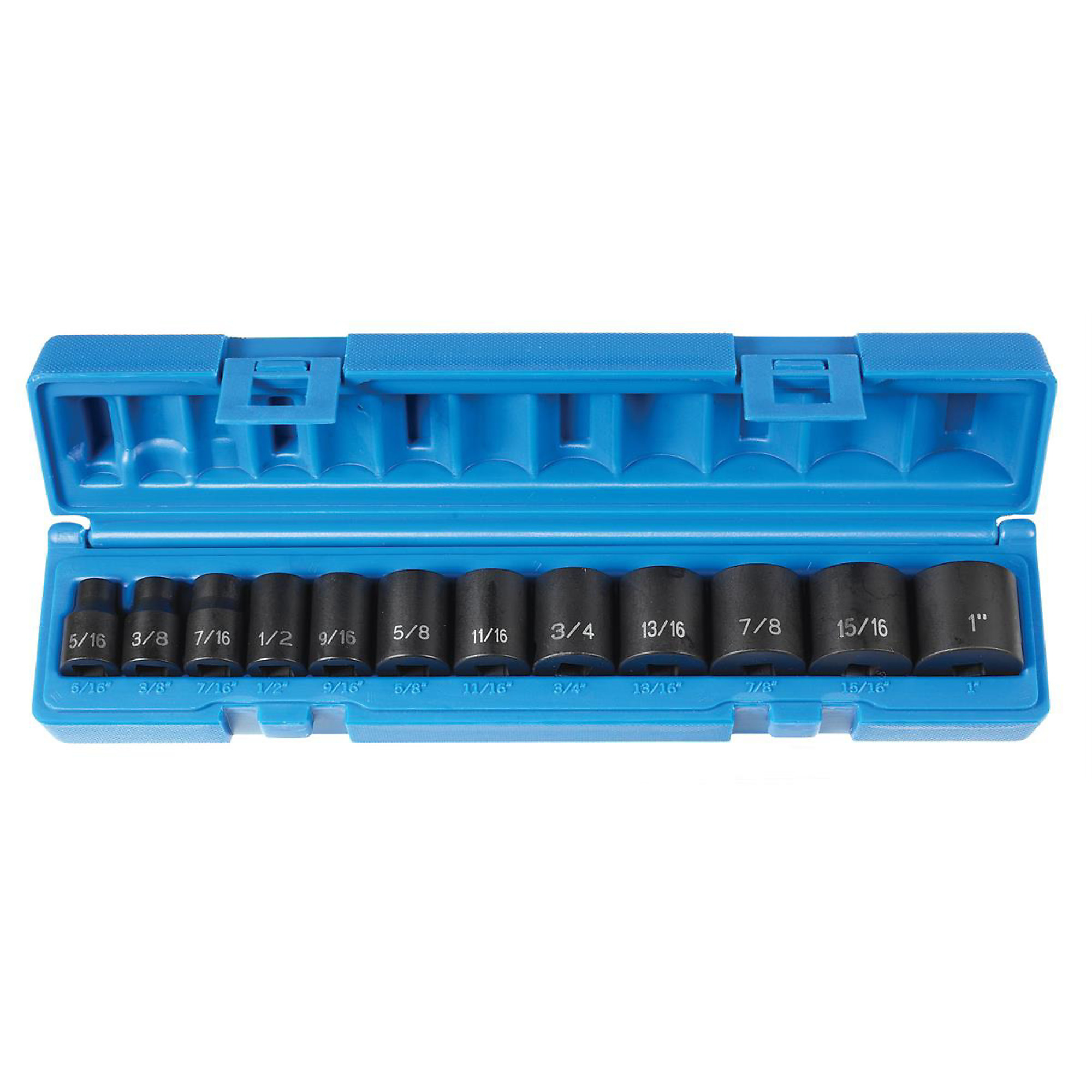 Grey Pneumatic 3/8in. Drive 12-Piece 12-Point SAE Socket Set — Chrome-Molybdenum Steel, Impact-Ready, Model# GRE1202